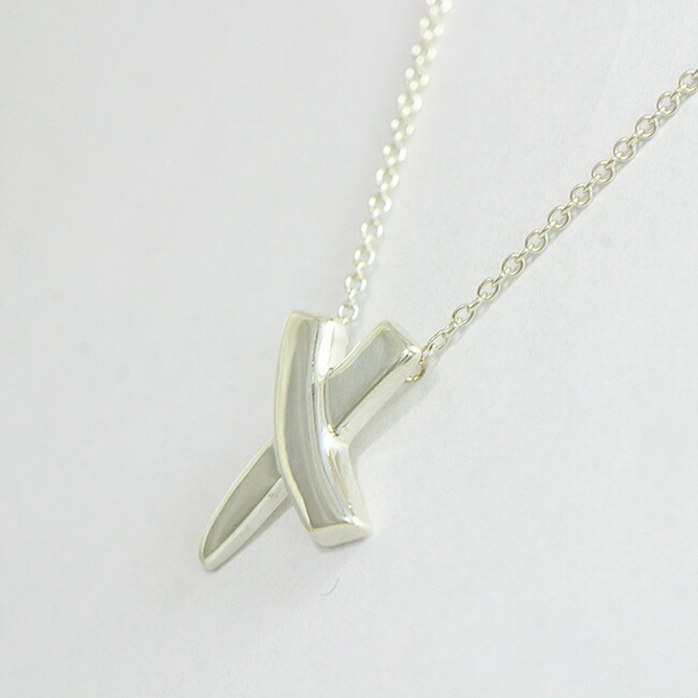 Tiffany Co Kiss Necklace Silver Accessory